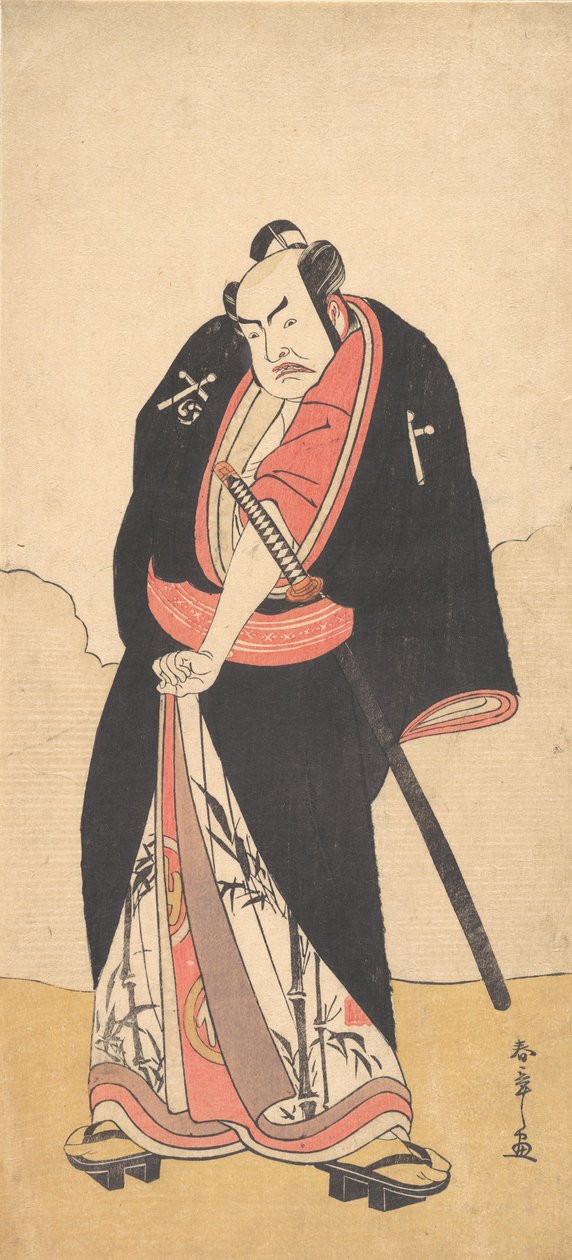 Kabuki Ac and r Nakamura Transparent Good As Rai Kakiguro, 2. måned, 1780. af Shunsho