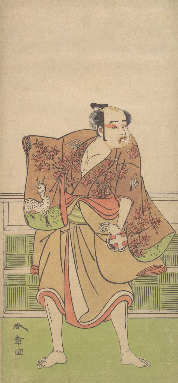 Otani Hiroemon i rollen som Gokumon no Shobei, 9. måned, 1774. af Shunsho
