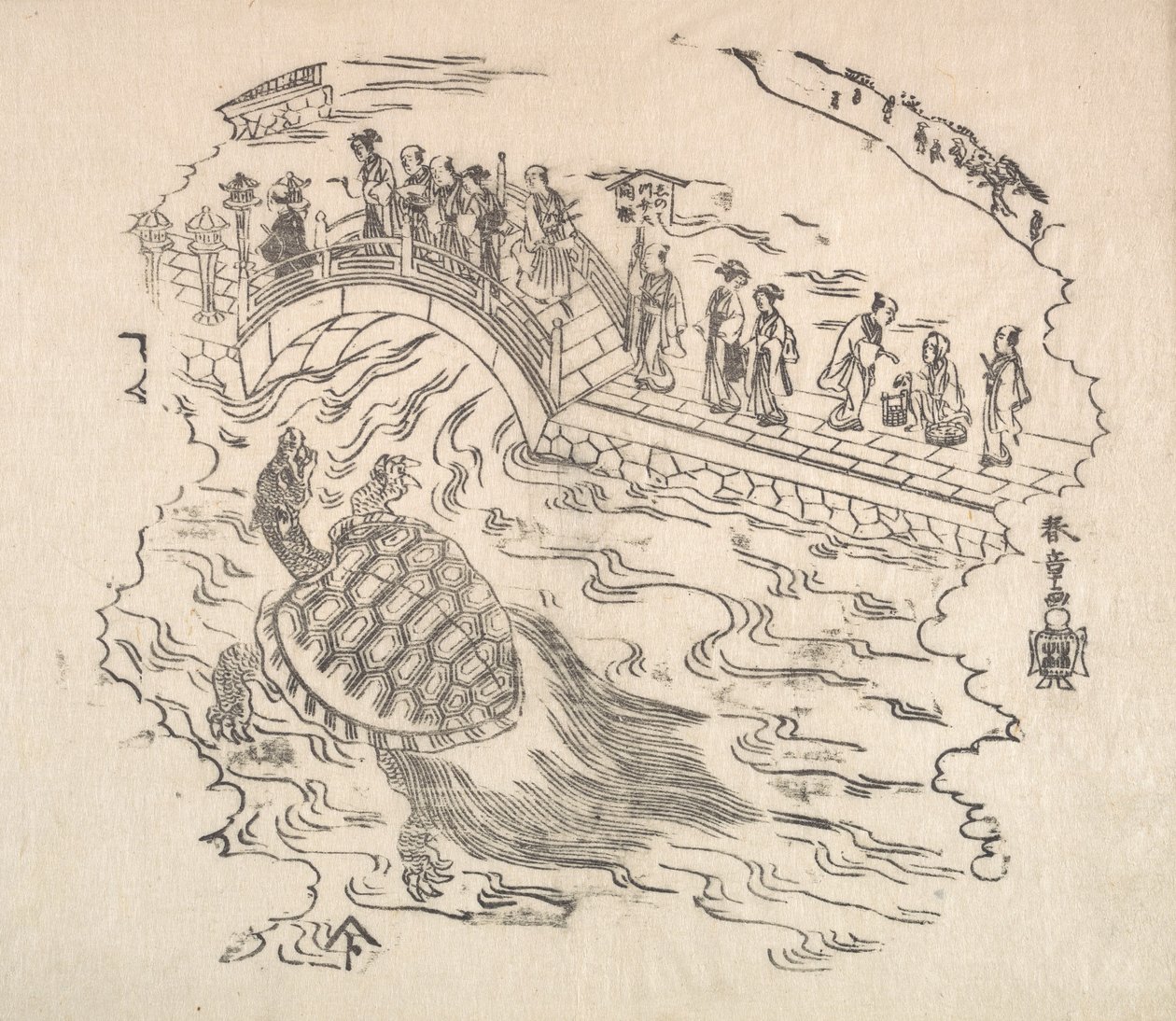 Shinabazu Benten Kaicho: Ceremoni for tilbedelse af Benten ved Shinabazu-templet, 1700-tallet. af Shunsho