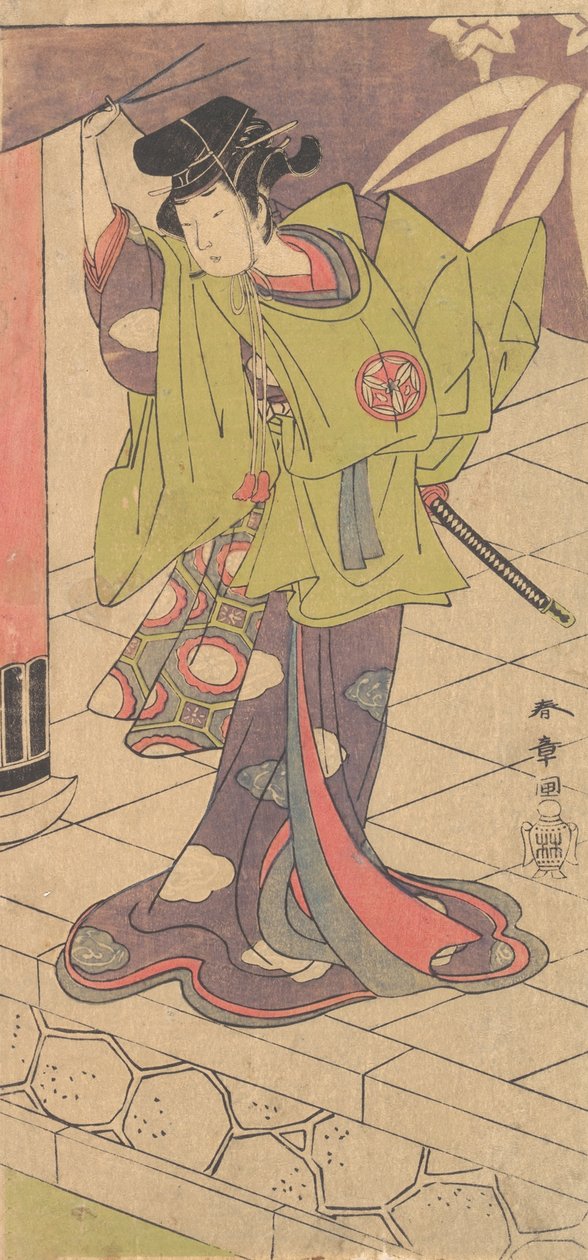 Den 2. Yamashita Kinsaku i rollen som Tsukisayo, 2. måned, 1770. af Shunsho