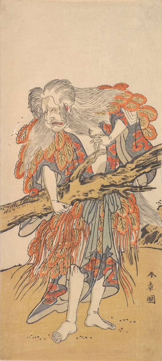 Den 5. Ichikawa Danjuro i rollen som Yamauba, 12. måned, 1775. af Shunsho