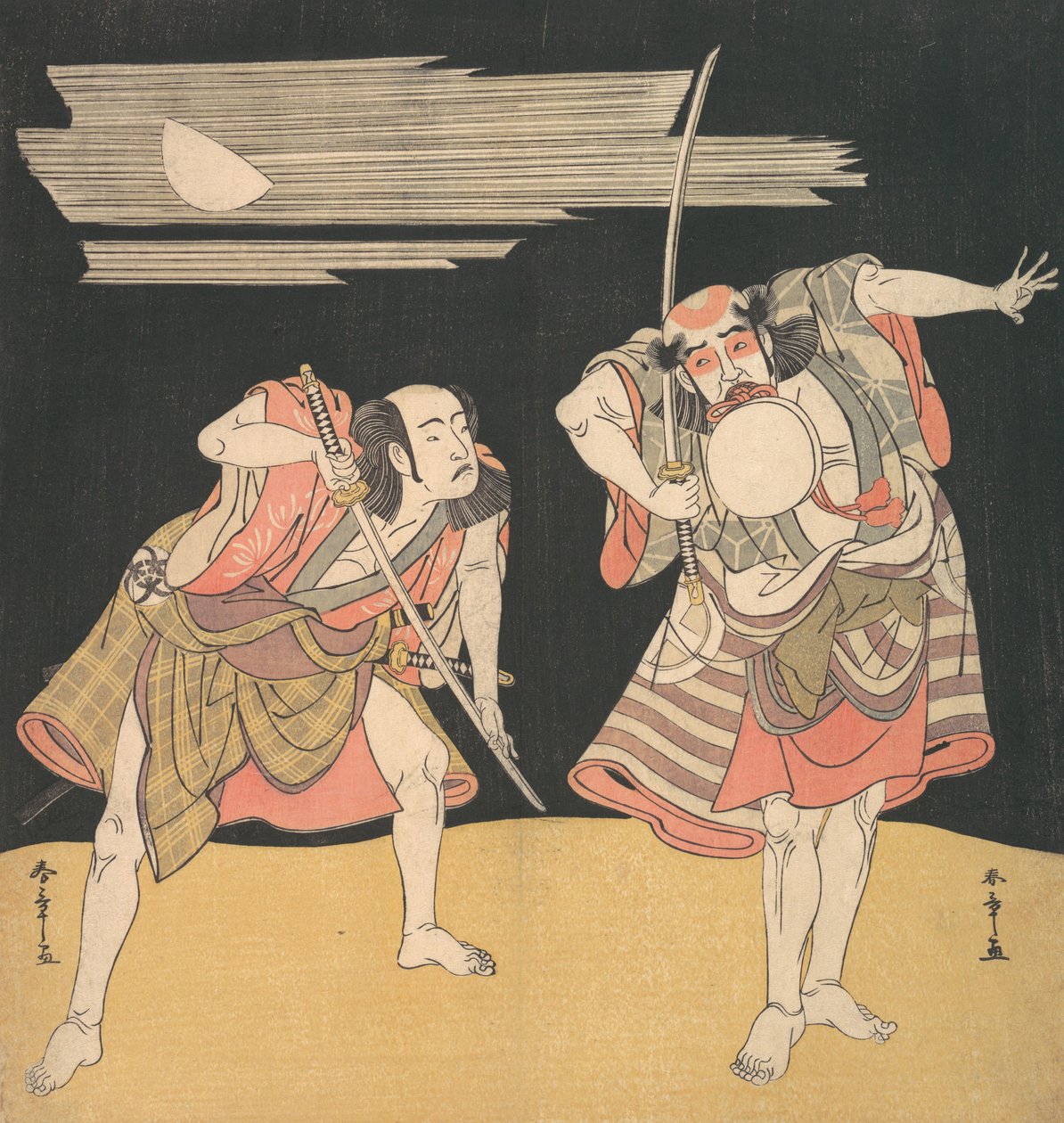 Teac og rs Ota ni Tomoe læge plan d Band Mitsukoro læge, hva? 1776. af Shunsho