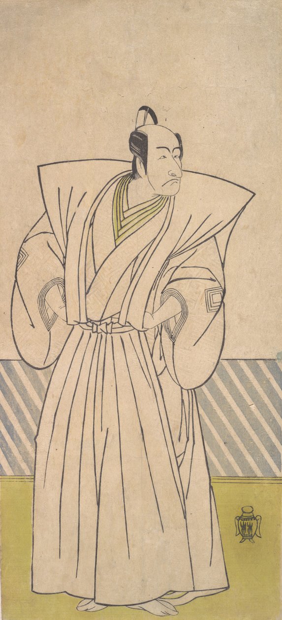 Den femte Ichikawa Danjuro som en Samurai af høj rang, slutningen af det 18. århundrede. af Shunsho