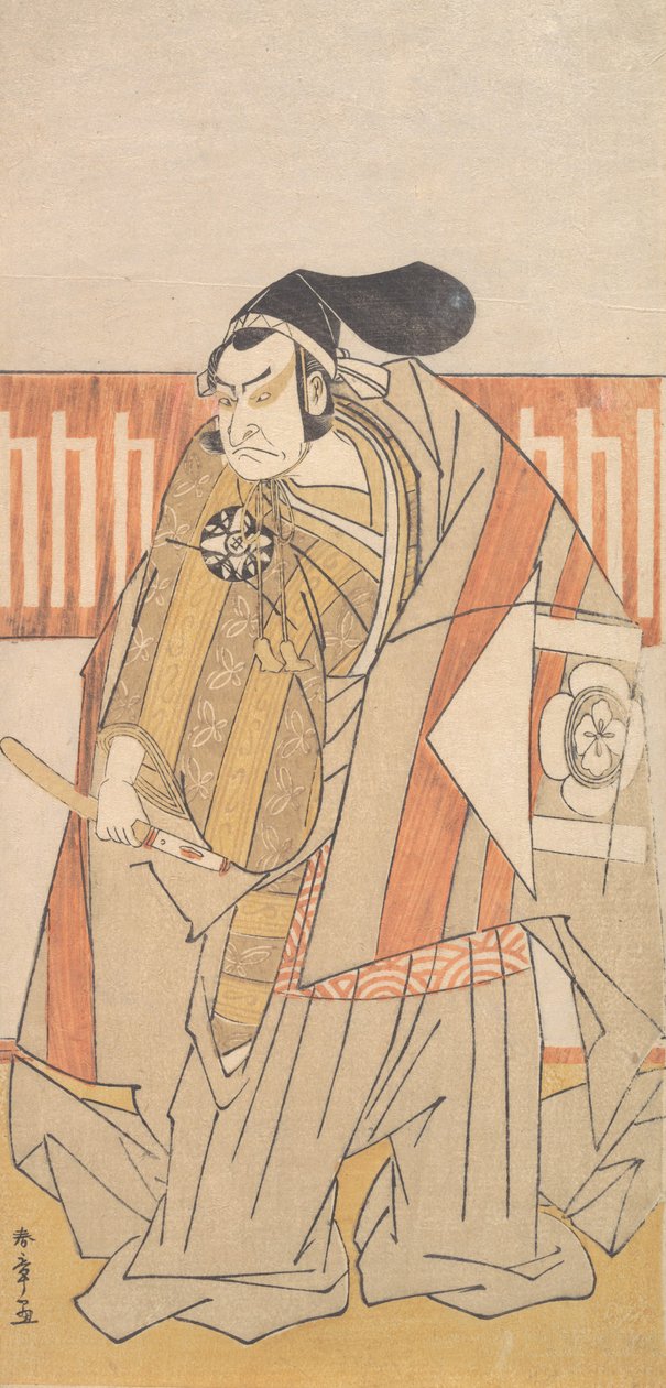 Den første Nakamura Nakazo i rollen som Kudo Suketsune, sandsynligvis 1775. af Shunsho