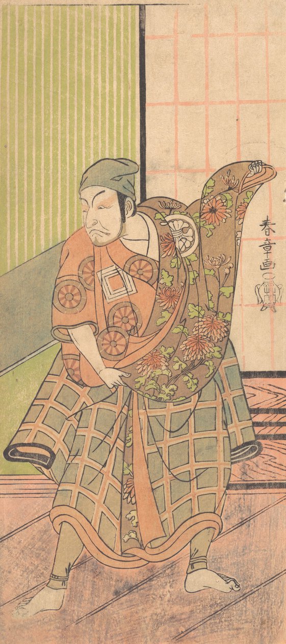 Den fjerde Ichikawa Danjuro i rollen som Ukishima Danjo, 1769 efterår. af Shunsho
