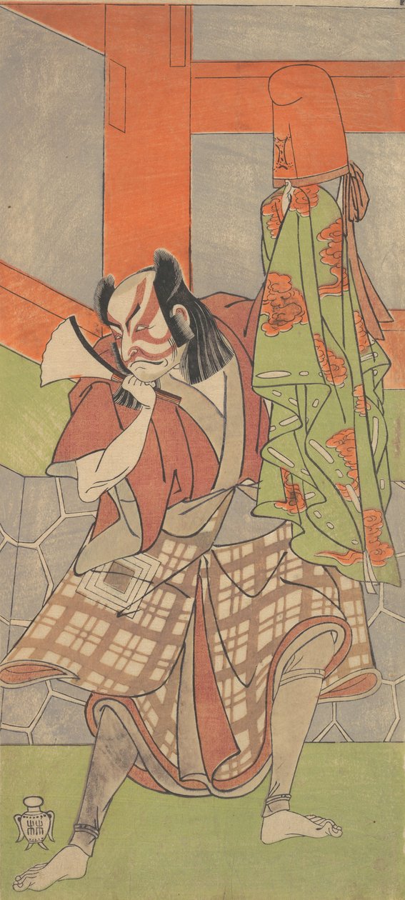 Den fjerde Ichikawa Danjuro i rollen som Yahei-byoe Munekiyo, 12. måned, 1768. af Shunsho