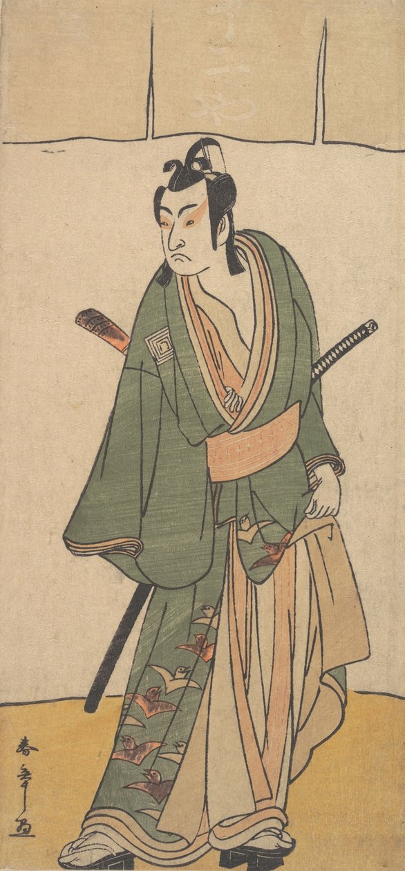 Den anden Ichikawa Monnosuke i rollen som Soga no Juro Sukenari, 2. måned, 1785. af Shunsho