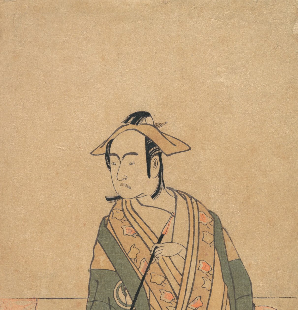 Den tredje Sawamura Sojuro i rollen som Soga no Juro, ca. 1779. af Shunsho