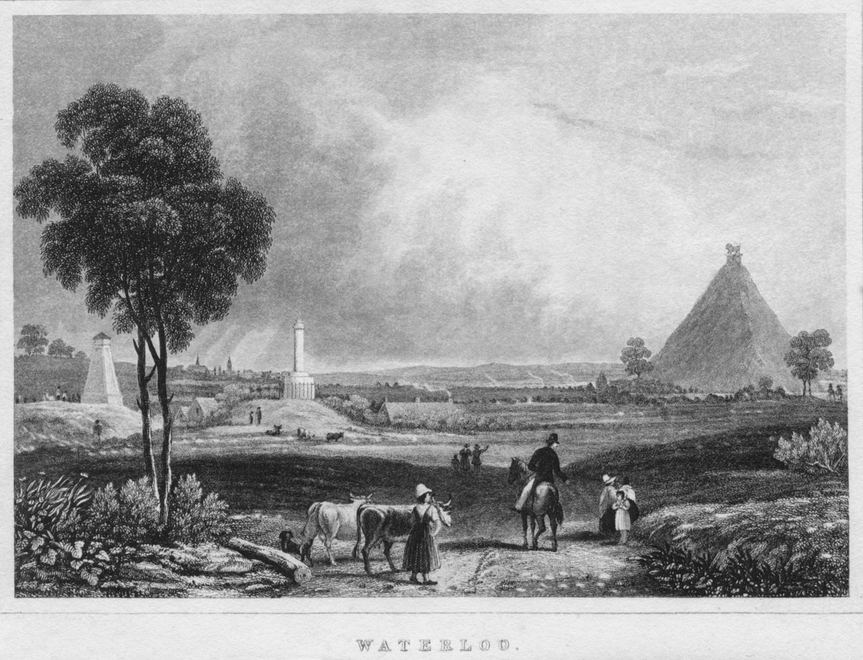 Waterloo, 1850 af Shury and Son