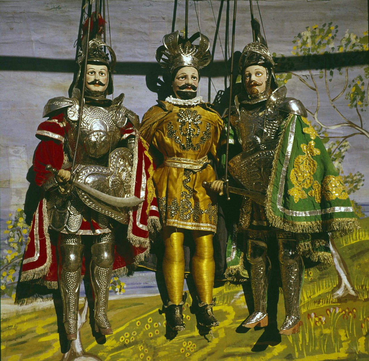 ç Pupi è eller sicilianske dukker fra det 19. århundrede. af Sicilian School