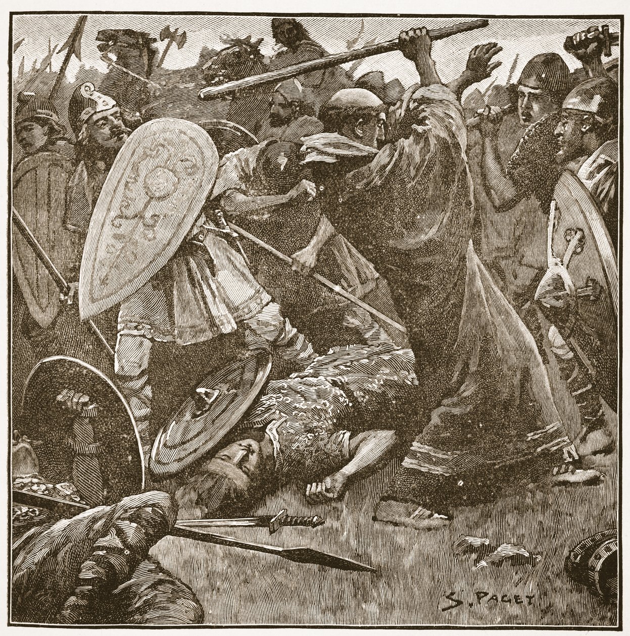 Konge-munken faldt i sine gamle East Anglianeres rute, illustration fra "The Church of England: A History for the People