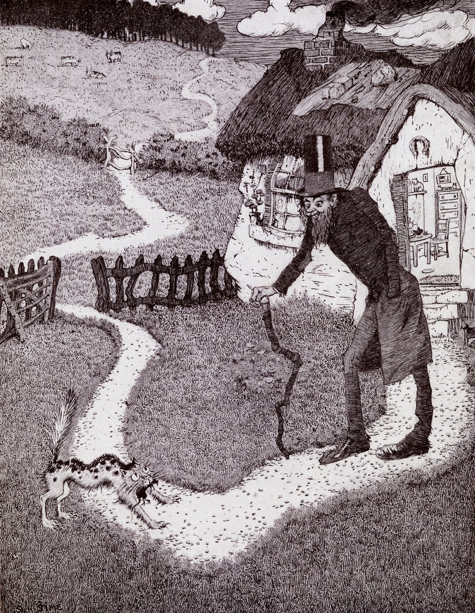 Der var en skæv mand, fra bogen Prinsesse Marie-Josés børnebog, udgivet 1916 af Sidney Herbert Sime