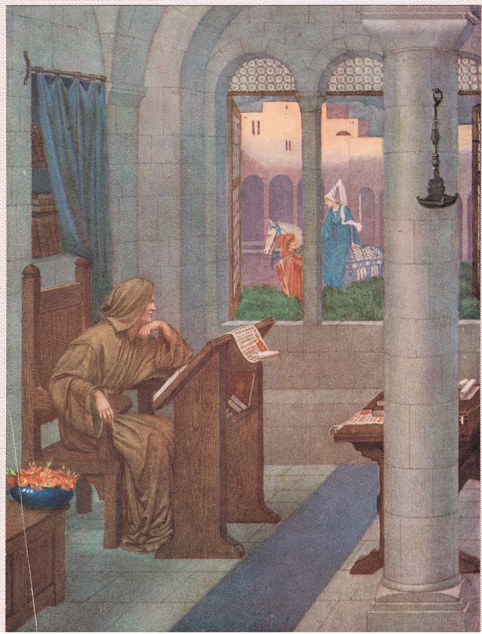 Scriptorium: Det vil gøre for ansigtet på en smuk helgen, eller for en af de Marie, jeg skal male af Sidney Meteyard