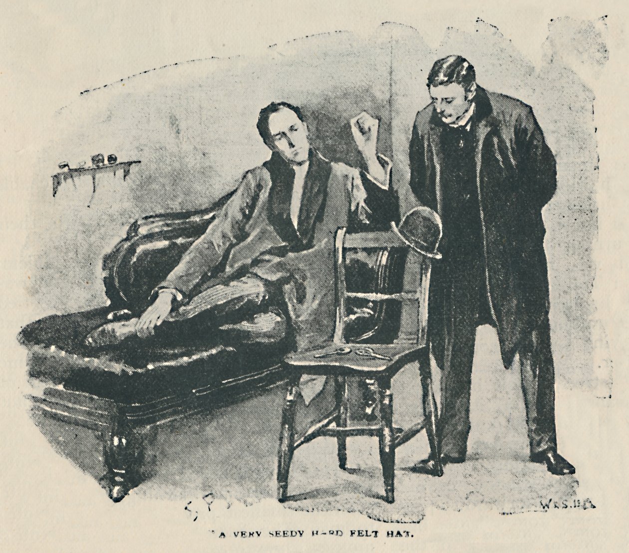En meget snusket hård filthat, 1892 af Sidney Paget