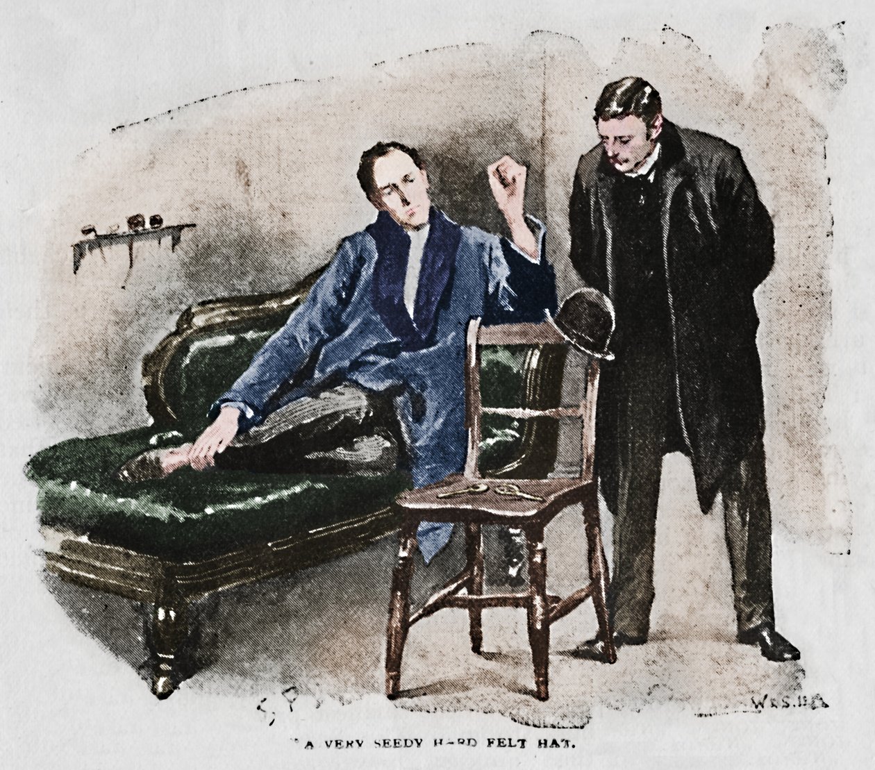 En meget snusket hård filthat, 1892 af Sidney Paget