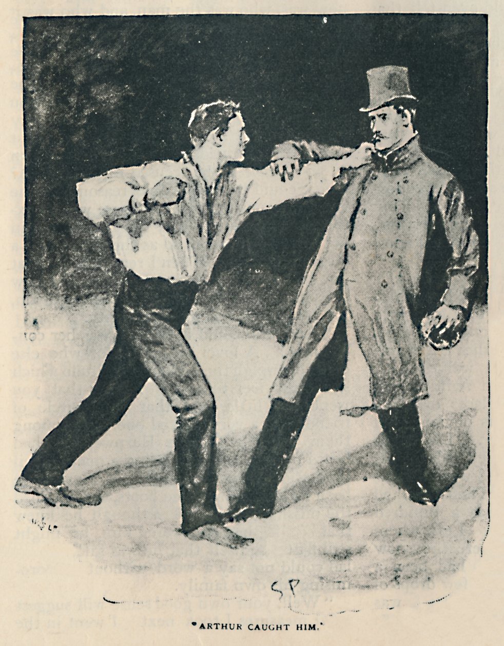 Arthur fangede ham, 1892 af Sidney Paget