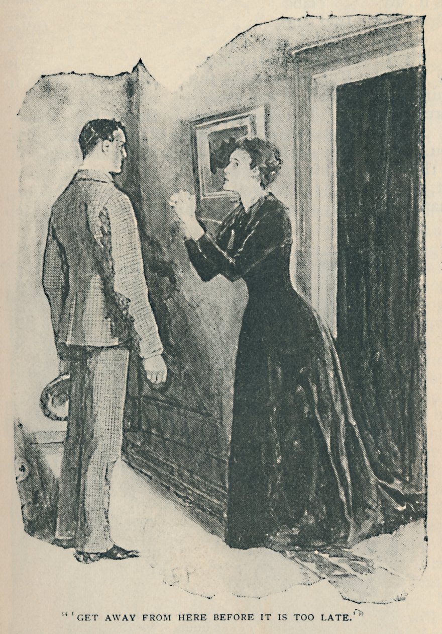 Kom væk herfra før det er for sent, 1892 af Sidney Paget