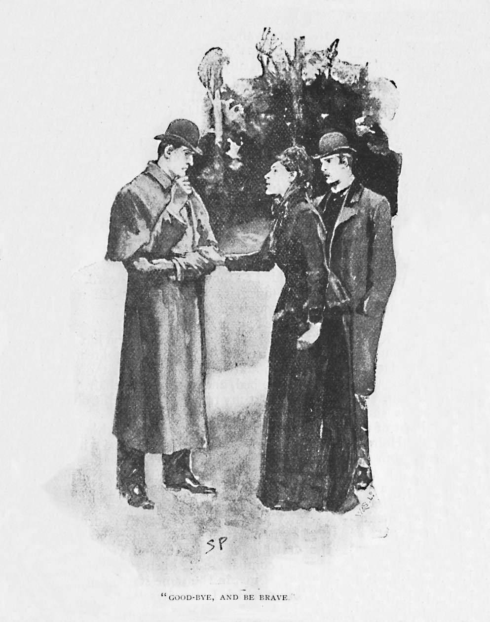 Farvel og vær modig, 1892 af Sidney Paget