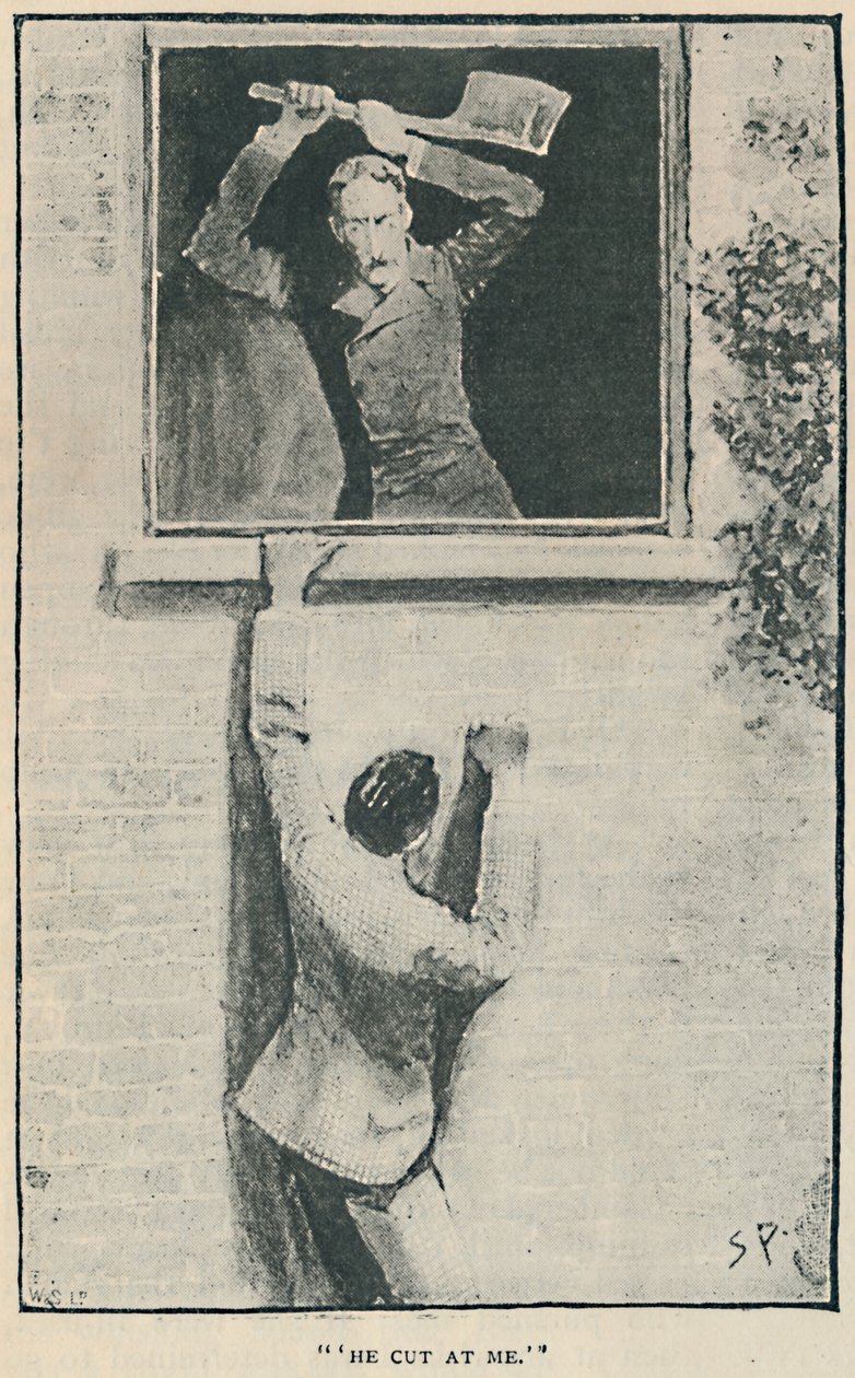 Han huggede mig, 1892 af Sidney Paget