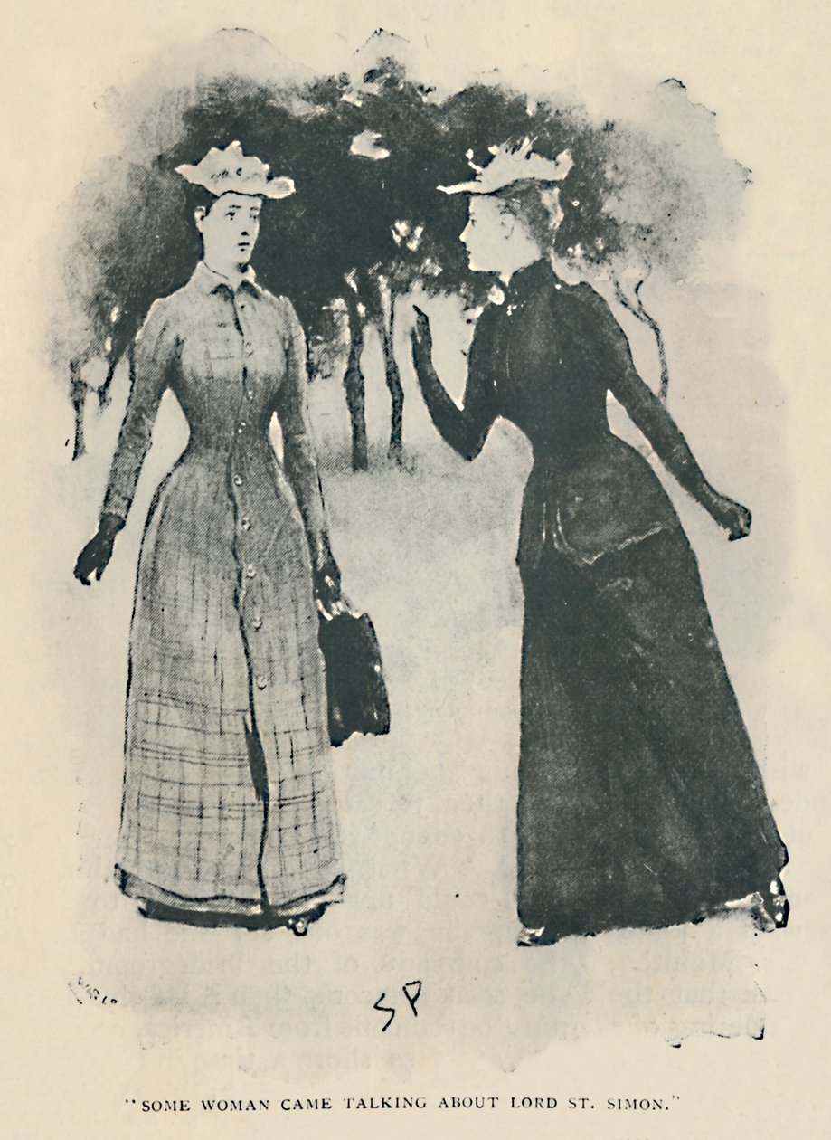 En kvinde kom og talte om Lord St. Simon, 1892 af Sidney Paget