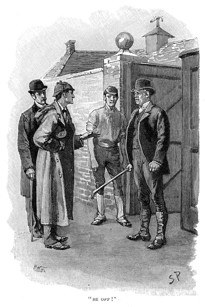 The Adventure of Silver Blaze, Holmes afhører en mistænkt af Sidney Paget
