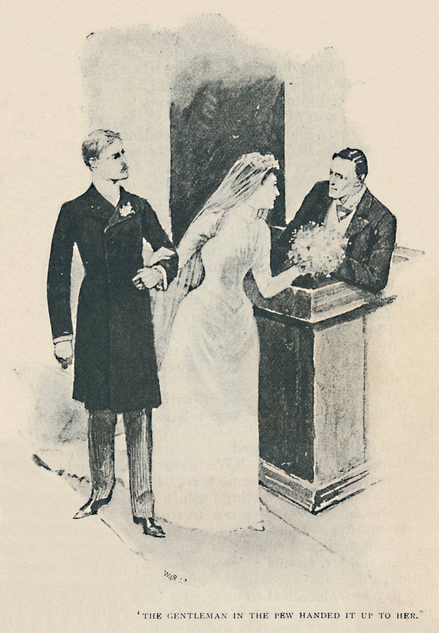 Herremanden i de få gav det til hende, 1892 af Sidney Paget
