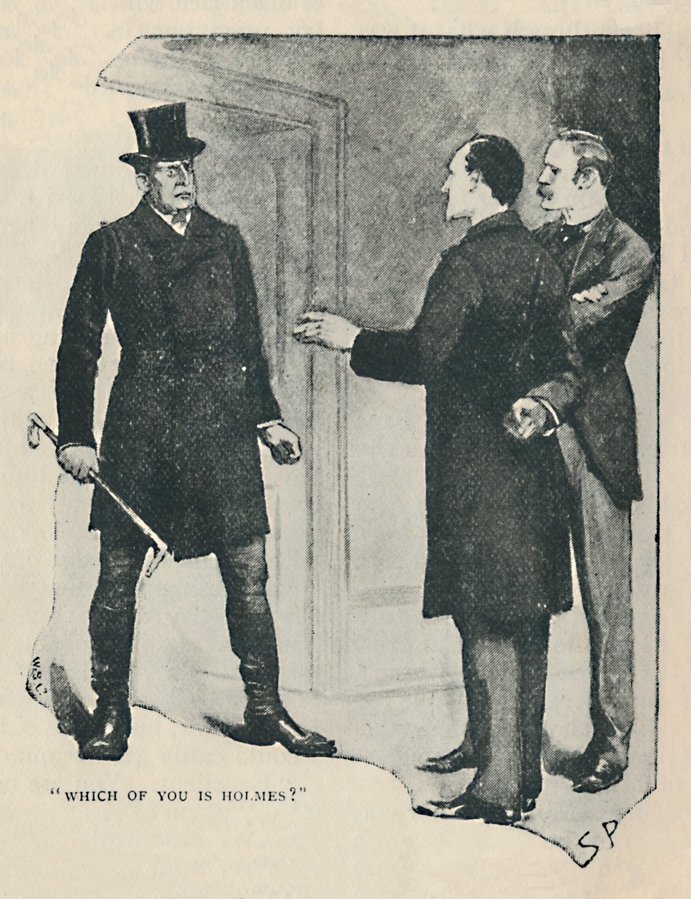 Hvem af jer er Holmes, 1892 af Sidney Paget