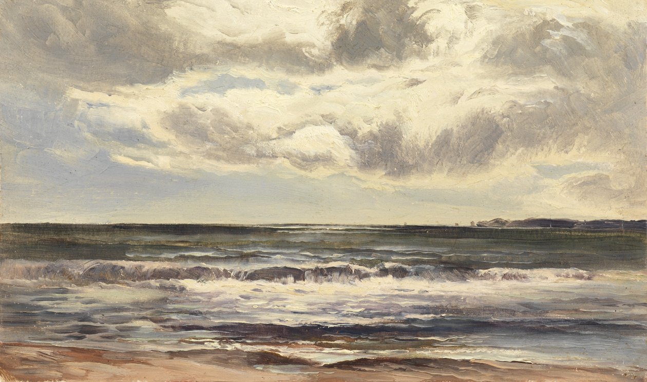 Grange-over-Sands, 1874 (olie på papir) af Sidney Richard Percy