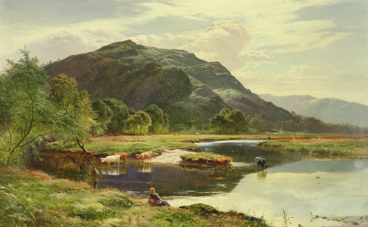Highland Loch Scene af Sidney Richard Percy