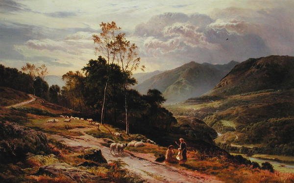 Lille Langdale, Westmoreland af Sidney Richard Percy