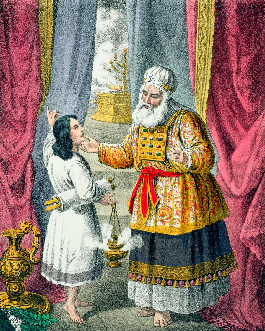 Eli udspørger Samuel om hans syn, 1870