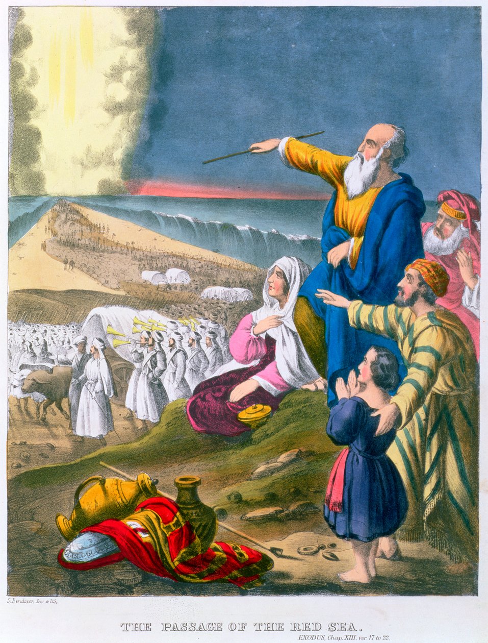 Moses skiller Det Røde Hav, 1870