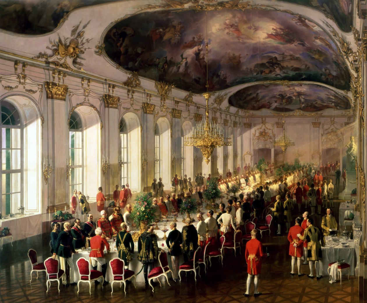 Fejring i anledning af årsdagen for den militære orden af Maria Theresia, 1861 af Siegmund L