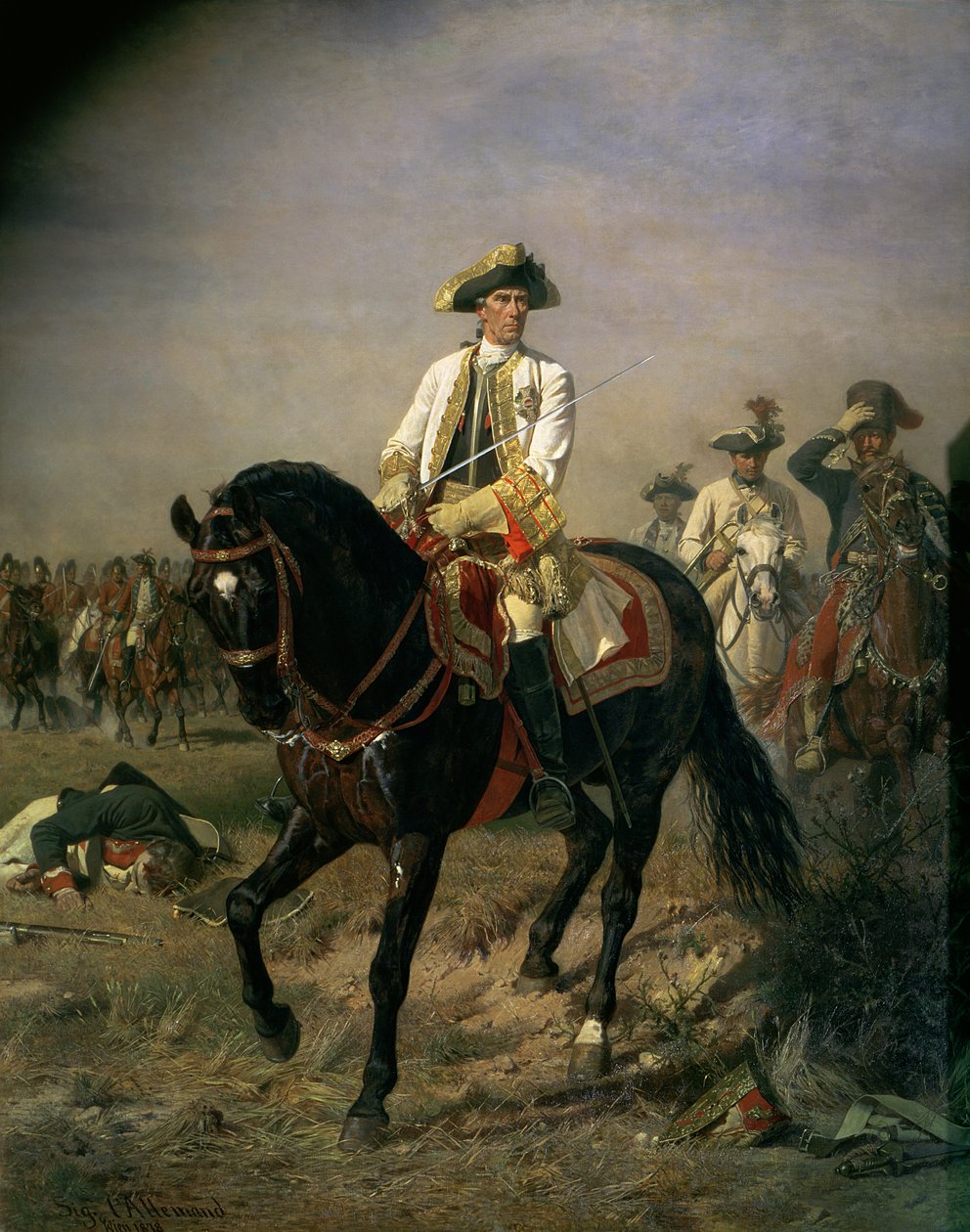 Feltmarskal baron Ernst von Laudon (1717-90), general i syvårskrigen og den bayerske arvefølgekrig af Siegmund L