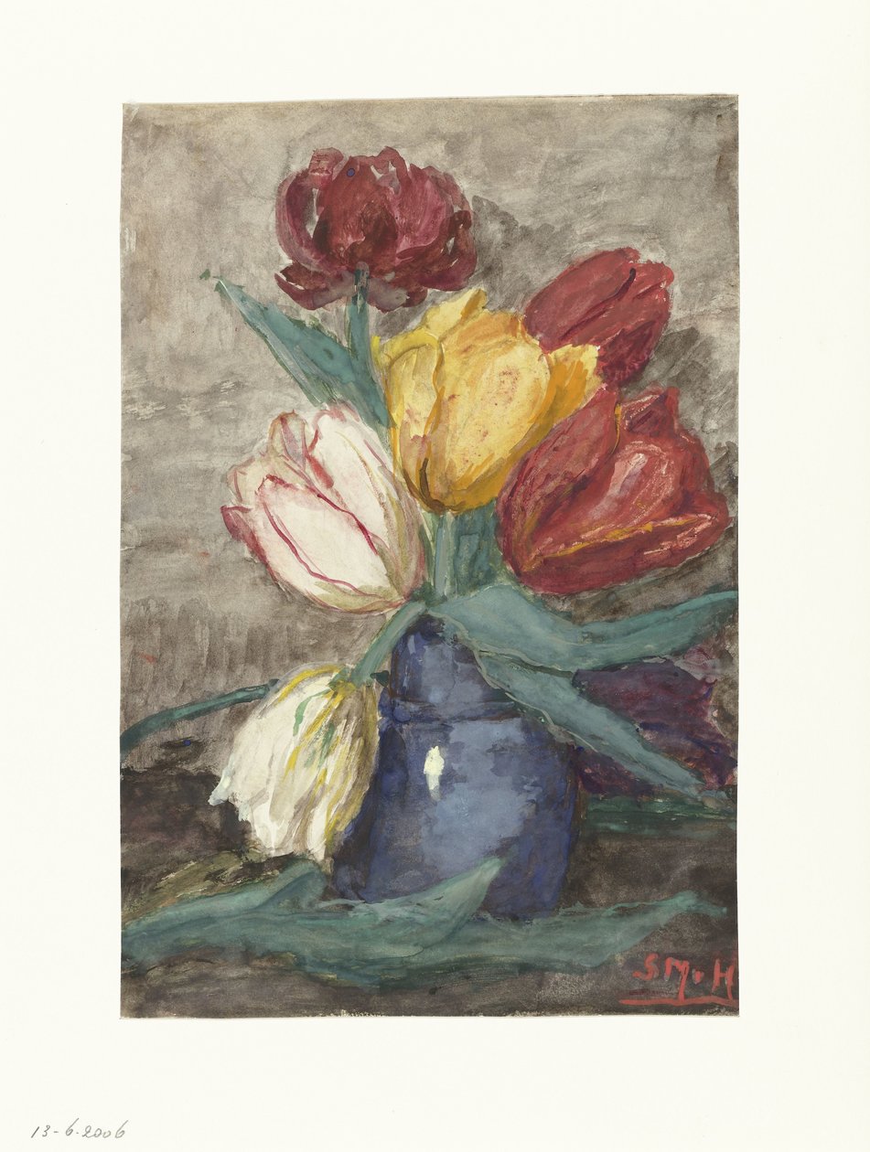 Tulipaner i en vase af Sientje Mesdag van Houten
