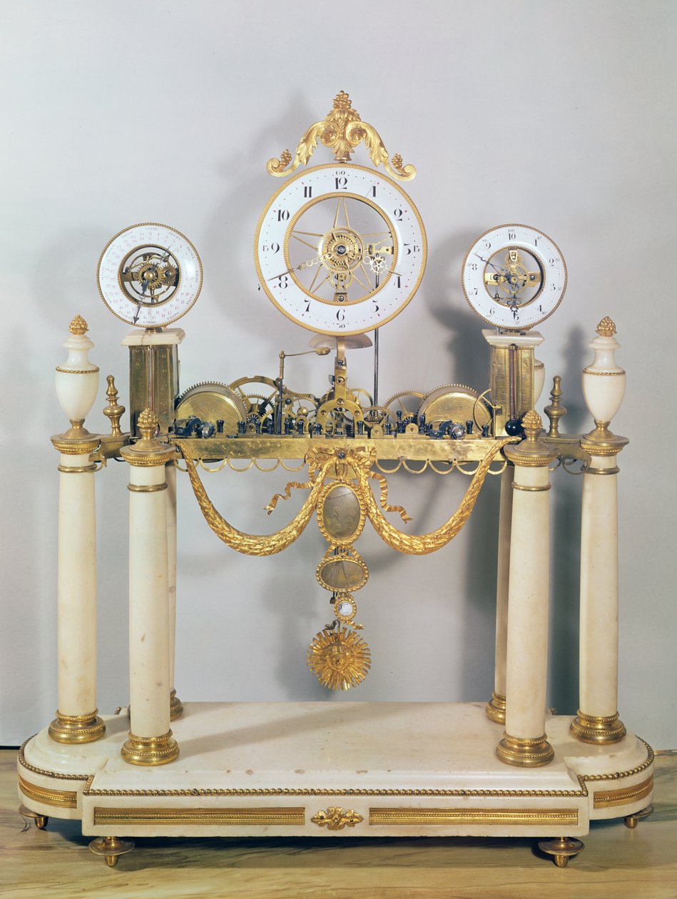Ur, 1795 (guld, marmor og bronze) af Sigird Darlot