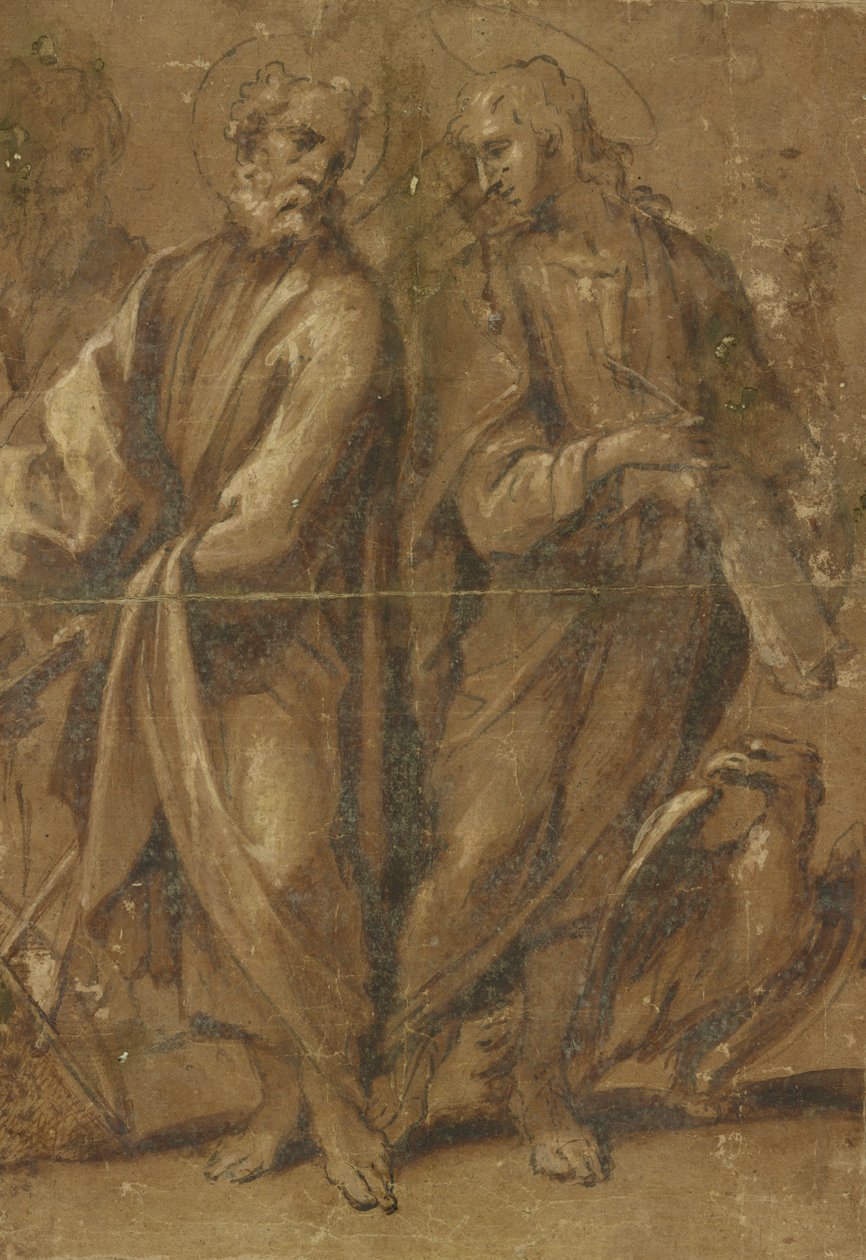 De hellige Peter og Johannes af Sigismondo Caula