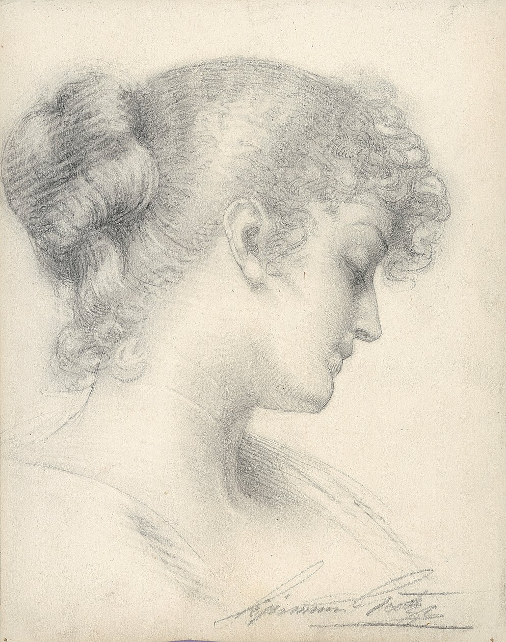 Studie til Evensong af Sigismund Christian Hubert Goetze