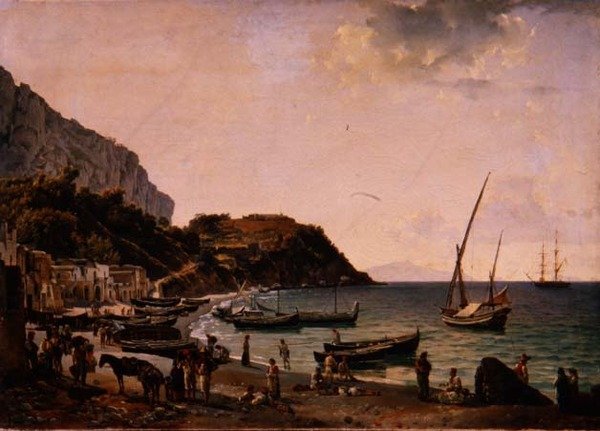 Havnen på øen Capri af Silvestr Fedosievich Shchedrin