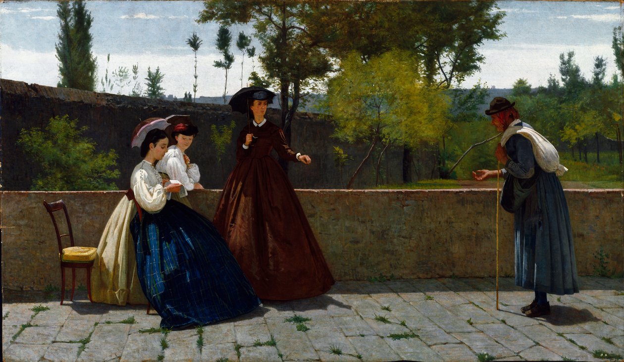 Alms (maleri af Silvestro Lega