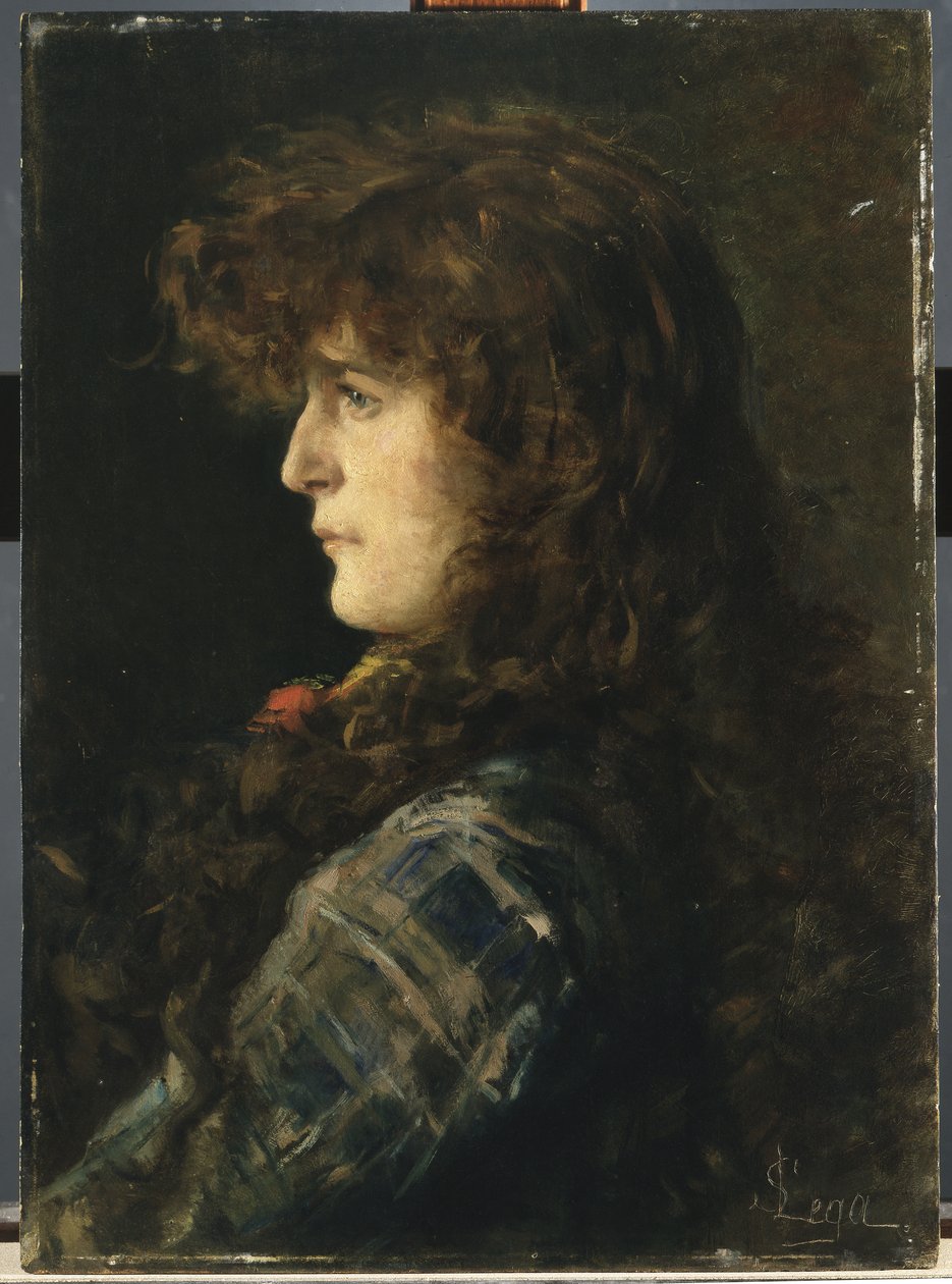 Head of Woman eller Gabbrigiana af Silvestro Lega