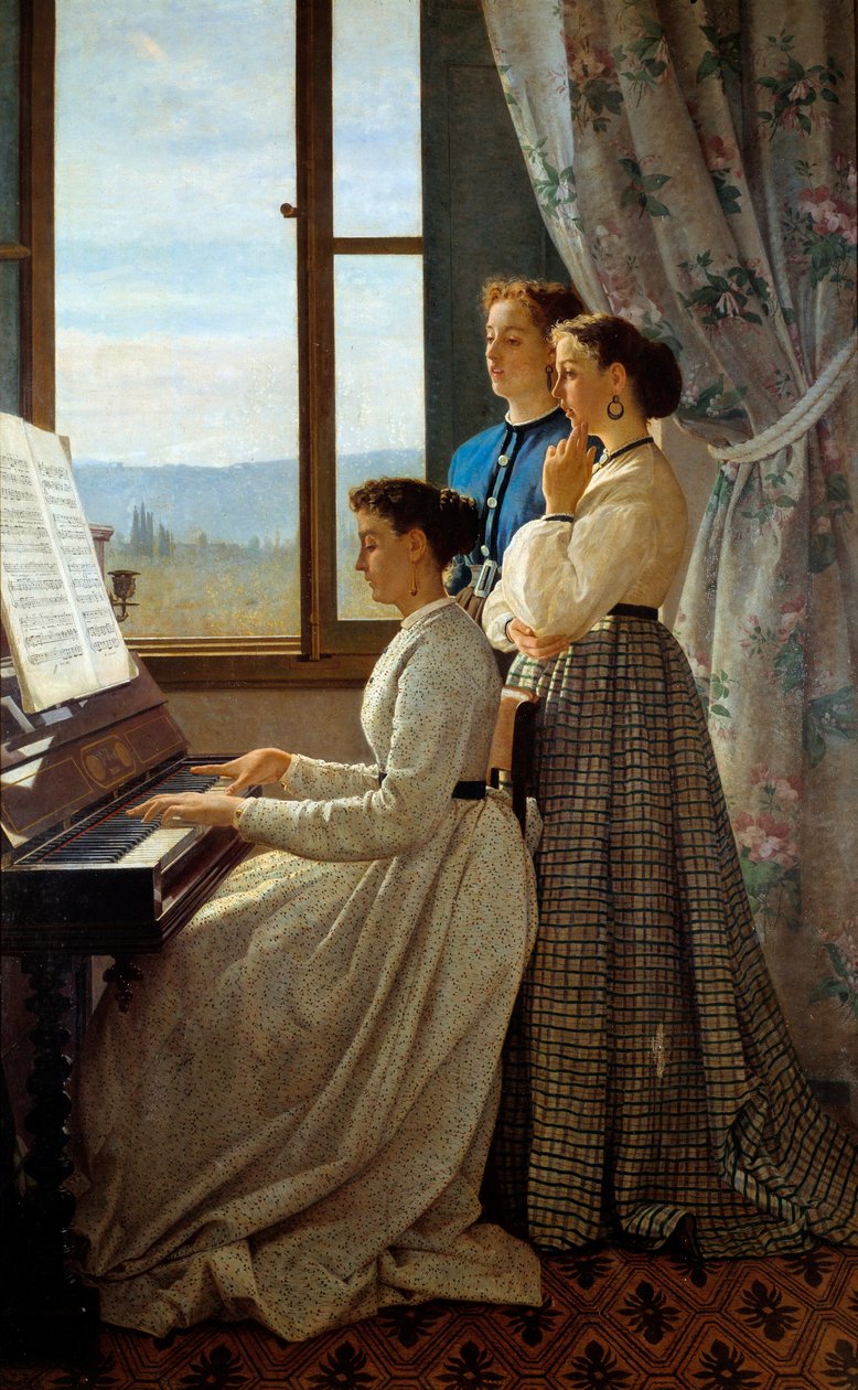 Den toscanske ketcher. Maleri af Silvestro Lega (1826-1895) Ec. Ital. af Silvestro Lega