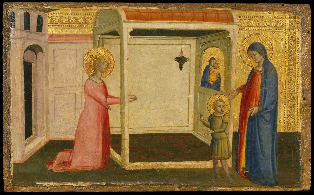 Sankt Katarina af Alexandrias vision, anden halvdel af det 14. århundrede. af Silvestro dei Gherarducci