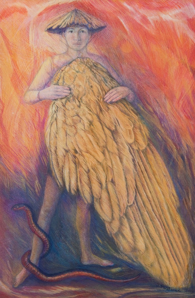 The Gift, 2013 (pastel på papir) af Silvia Pastore