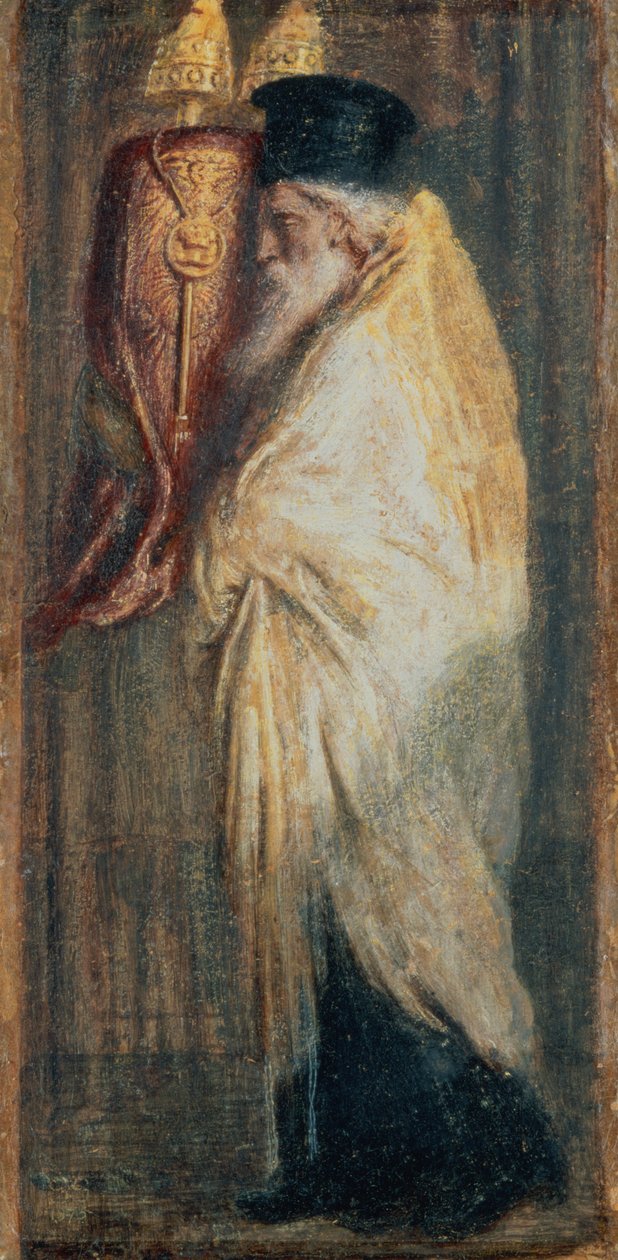 Aaron med lovens rulle, 1875 af Simeon Solomon