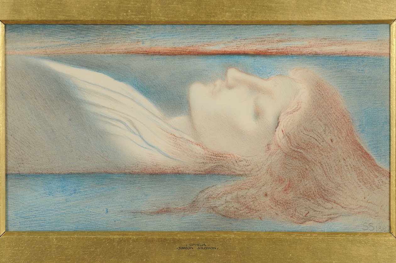 Ophelia, 1887 af Simeon Solomon