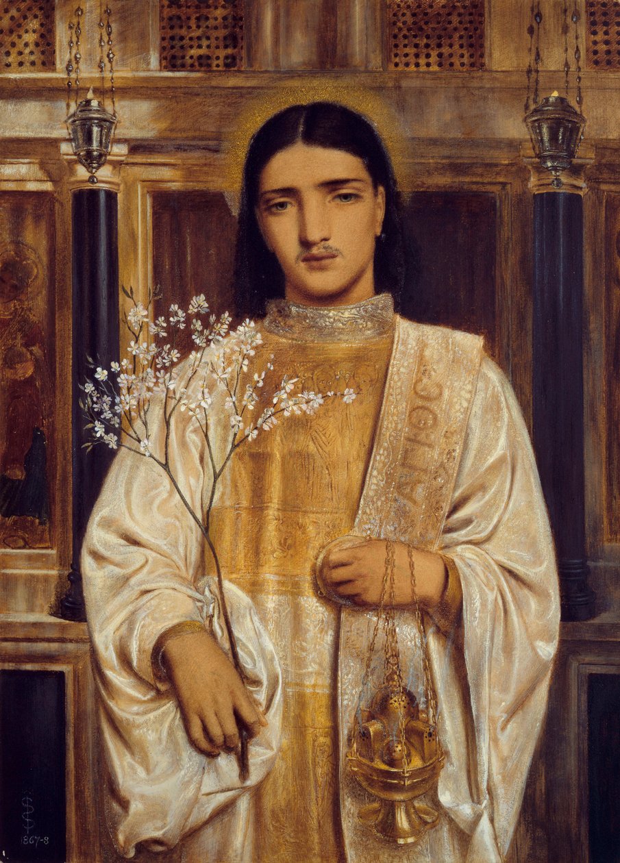 En hellig fra Østkirken af Simeon Solomon