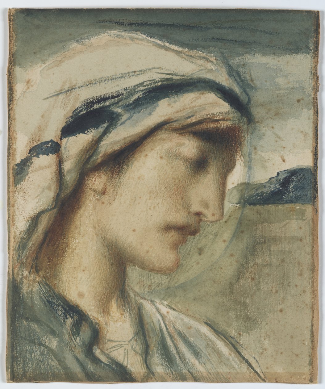 Figur med hovedtørklæde af Simeon Solomon