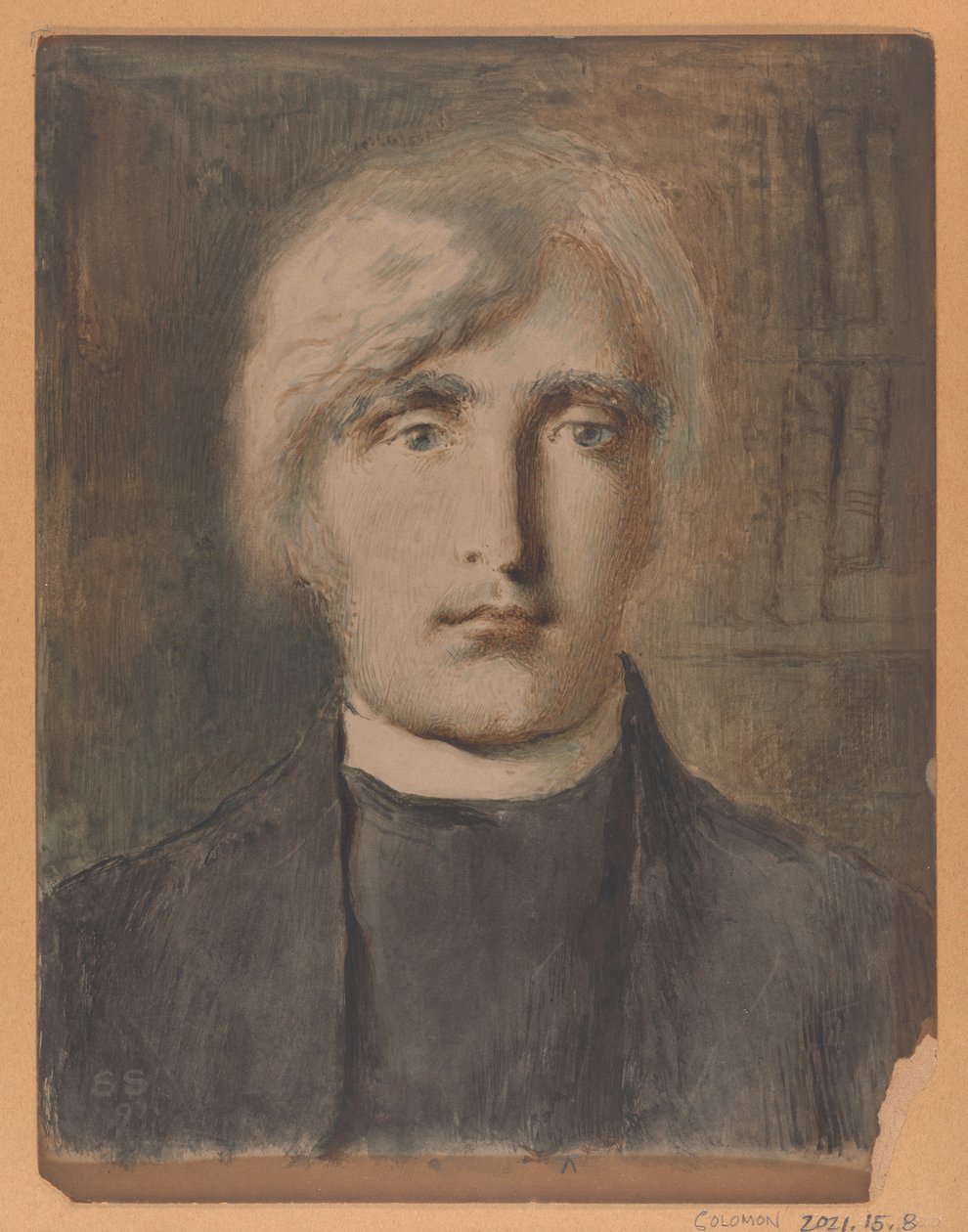 Portræt af en gejstlig af Simeon Solomon