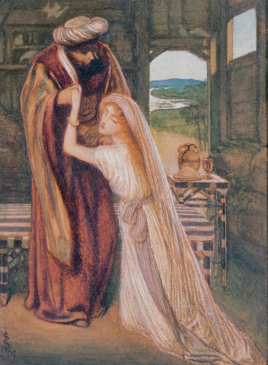 Ruth og Boaz af Simeon Solomon